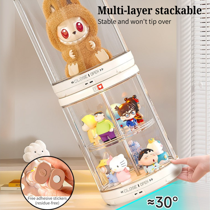 ShowCase Pro Sensor 360° Auto Rotate Figurine Display case with LED Light