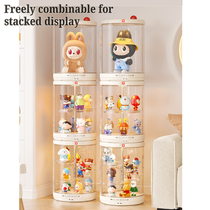 ShowCase Pro Sensor 360° Auto Rotate Figurine Display case with LED Light