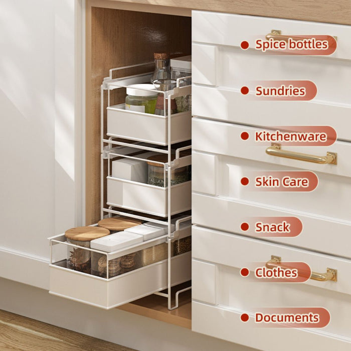 Stackable Pull Out Drawer Multi Tier Rack S