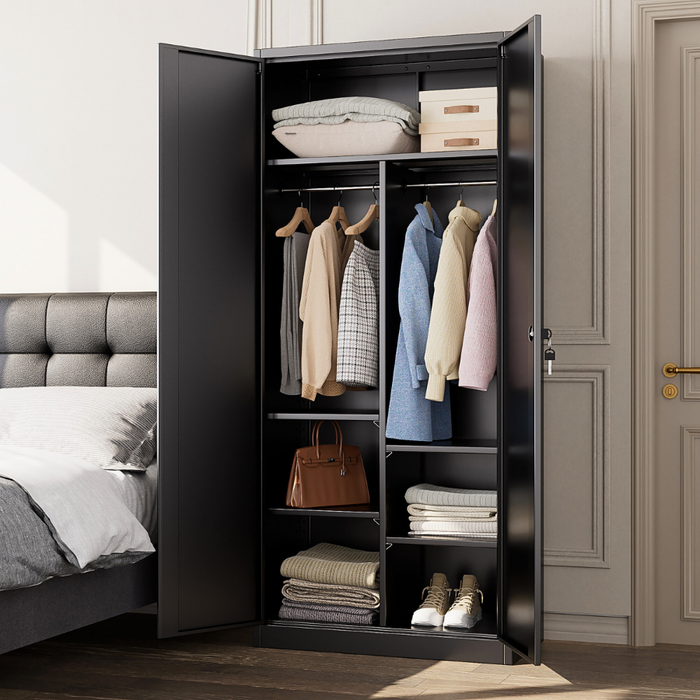 SteelMax Tall Multipurpose Wardrobe Storage Cabinet
