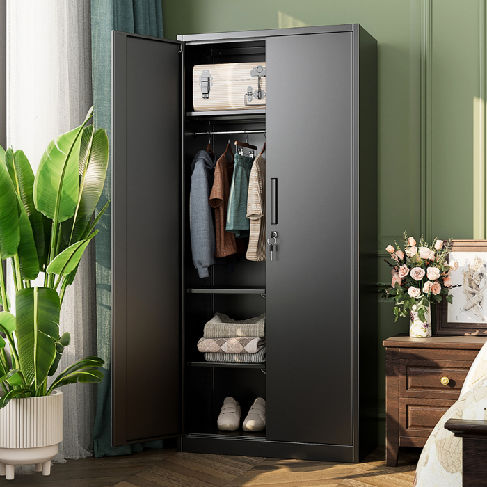 SteelMax Tall Multipurpose Wardrobe Storage Cabinet