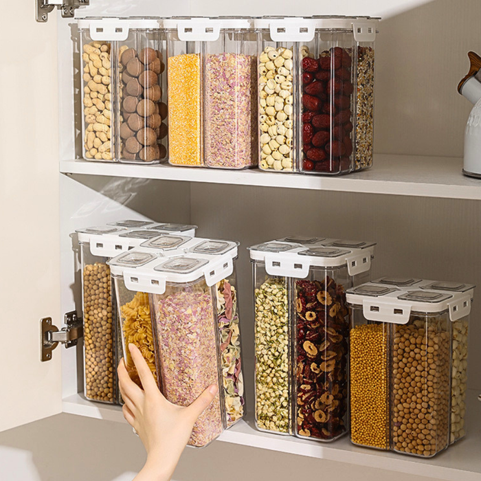 4-in-1 Multicompartment Airtight Grain beans Storage Container