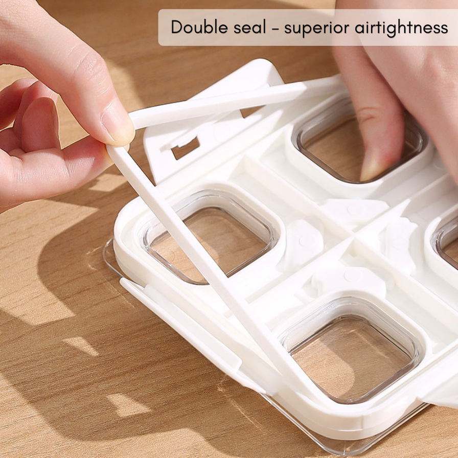 4-in-1 Multicompartment Airtight Grain beans Storage Container — The ...