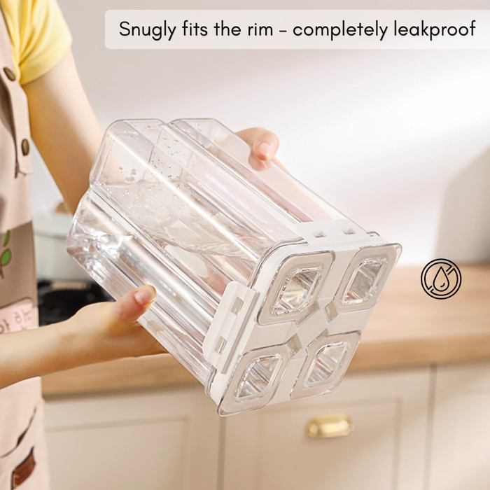 4-in-1 Multicompartment Airtight Grain beans Storage Container