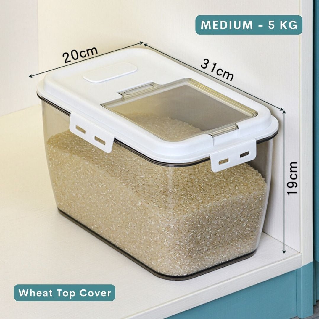 Rice Storage Airtight Bucket Container (2 Sizes) — The Home Shoppe