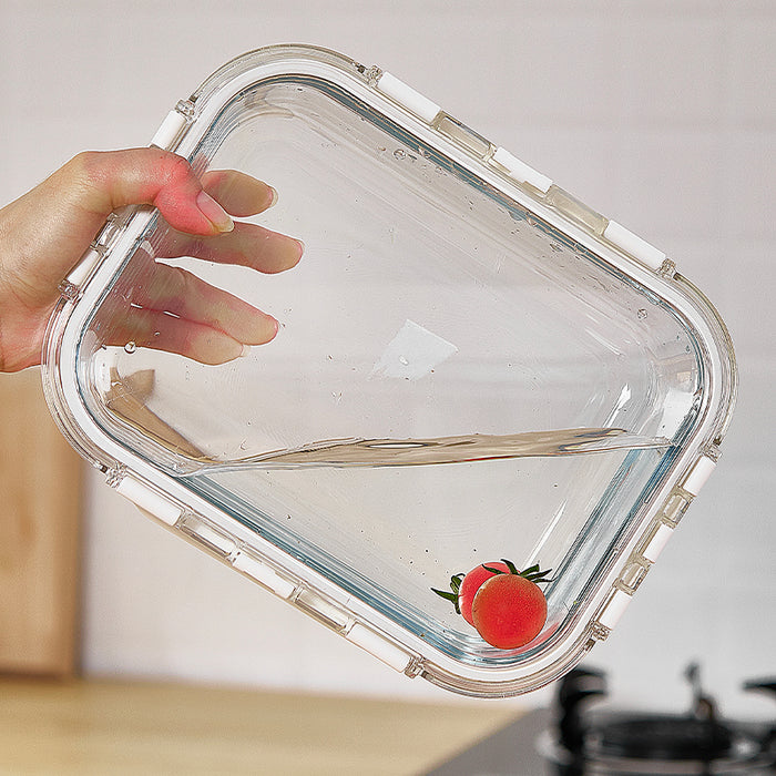 Glass Lock Rectangle Glass Food Container