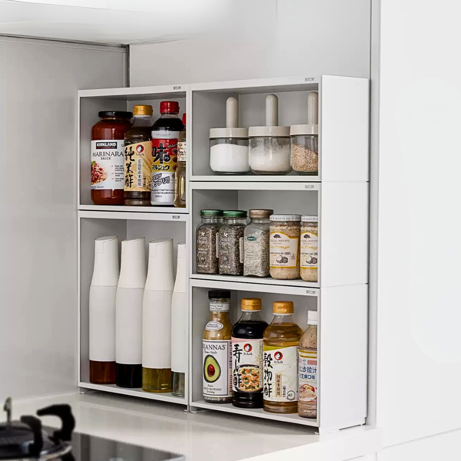 Modu Stackable Storage Open Rack (3 Sizes) — The Home Shoppe