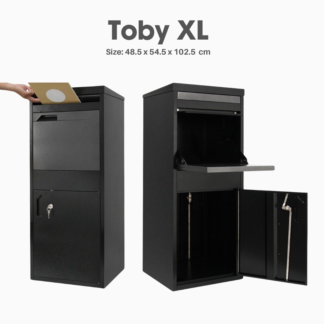Toby XL Large Parcel Delivery Drop Box Outdoor Lockable Mail Parcel Box ...