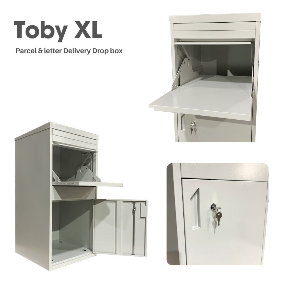 Toby Box Riser Toby XL Large Parcel Delivery Drop Box Outdoor Lockable Mail Parcel Box ...