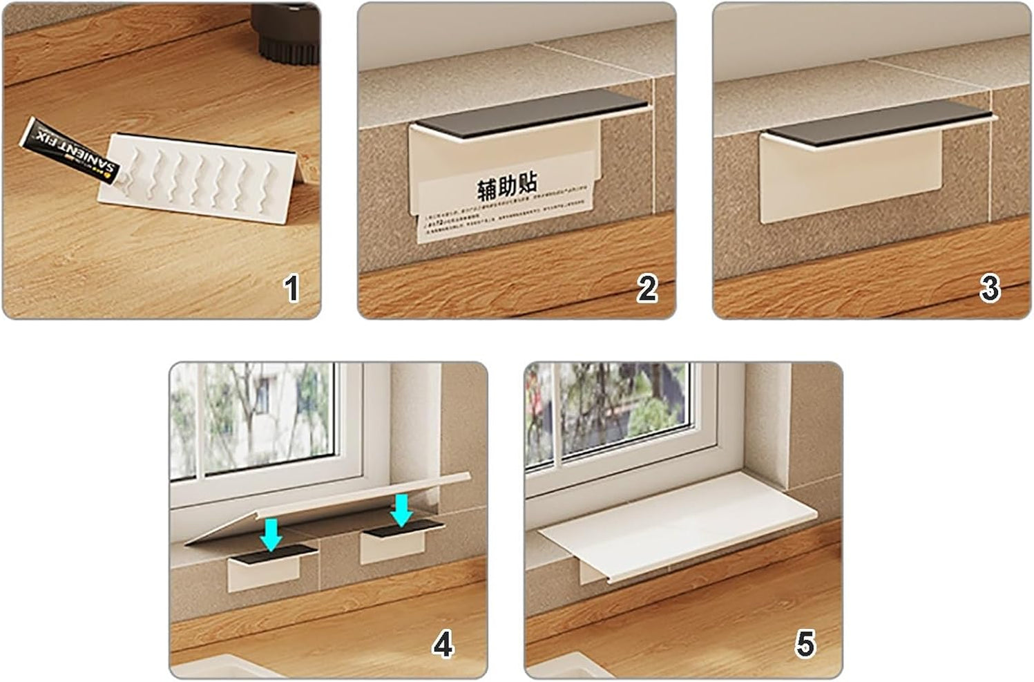 Window Sill Bathroom Ledge Extension Board 40 x 15 cm — The Home Shoppe
