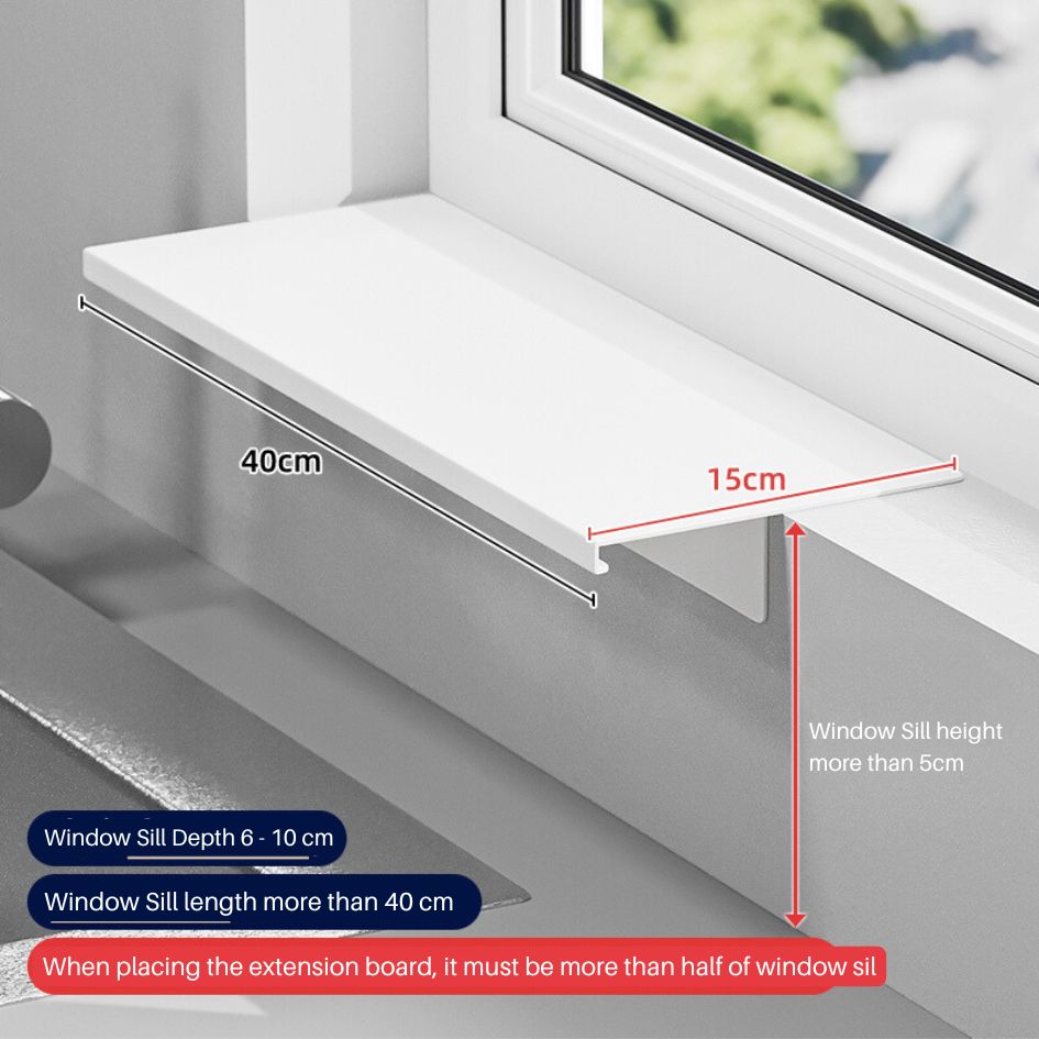 Window Sill Bathroom Ledge Extension Board 40 x 15 cm — The Home Shoppe