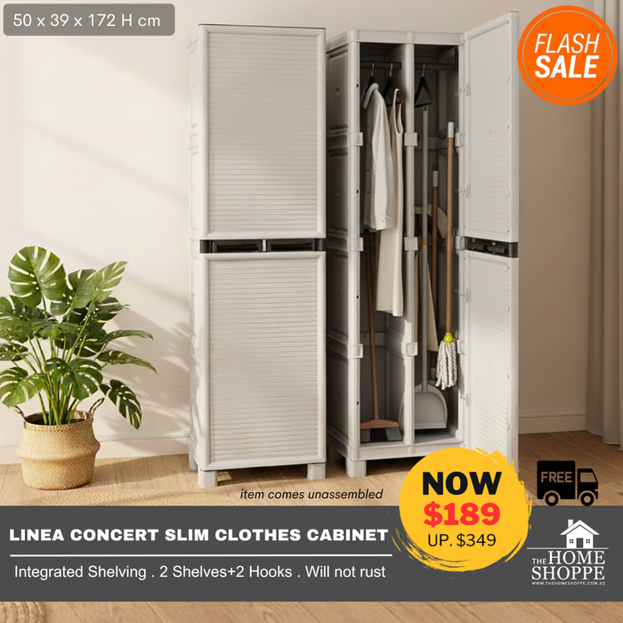 Linea Concert Slim Tall Clothes Cabinet