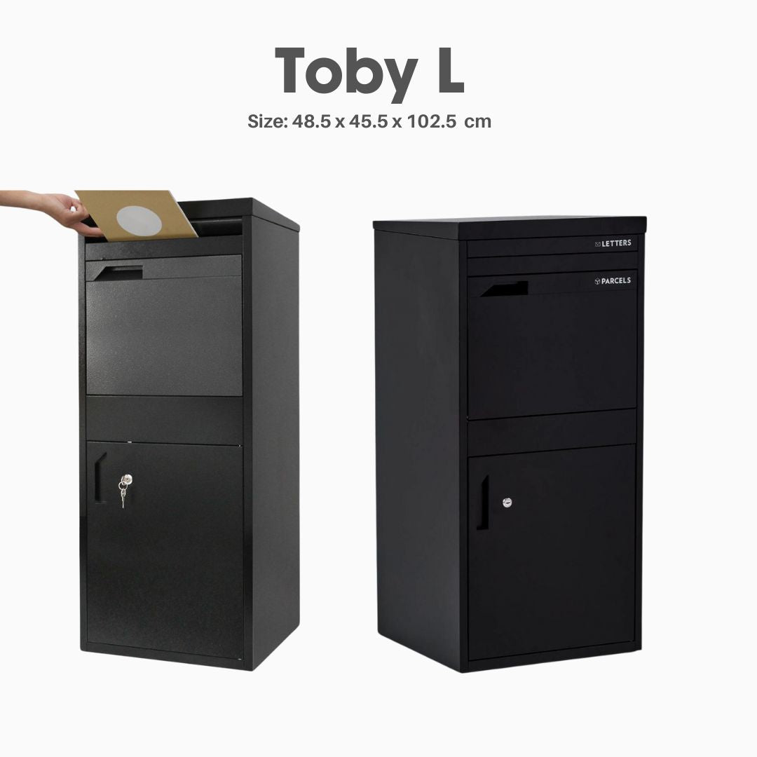 Post Box Delivery Box Toby L Large Parcel Delivery Drop Box Outdoor Lockable Mail Parcel Box ...