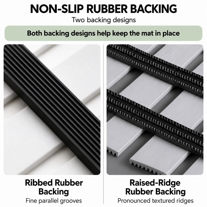 Non Slip Bathroom Floor Mat Black