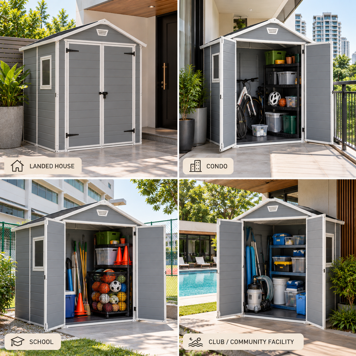 Manor 6 x 5 Ft Outdoor Storage Garden Shed