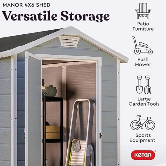 Manor 4 x 6 Outdoor Shed