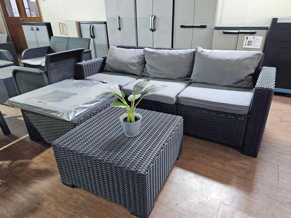 California Outdoor 3 Seater Chaise Sofa Set (Display Set)