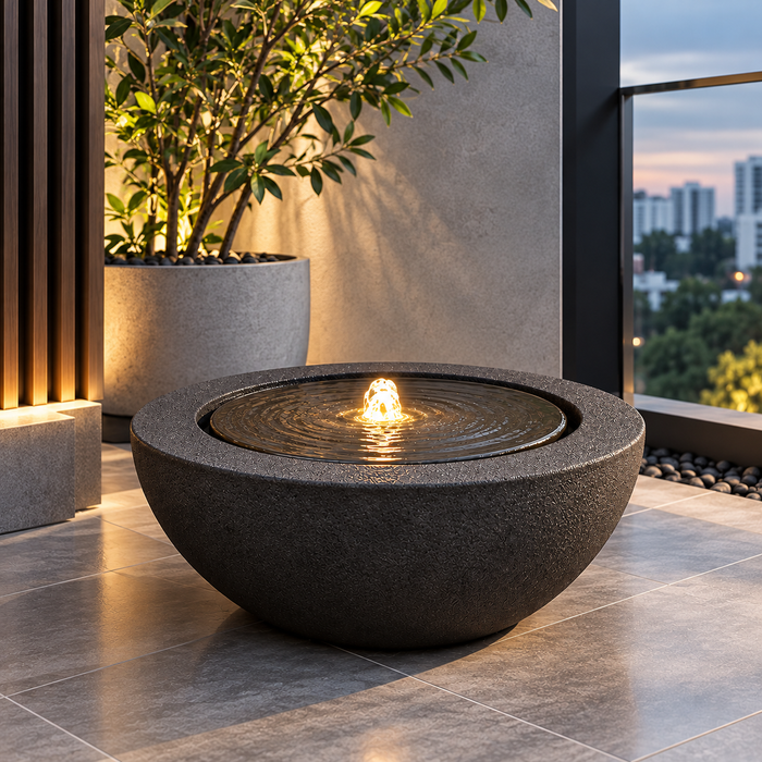 Limon Round Fountain Blackstone (2 Sizes)