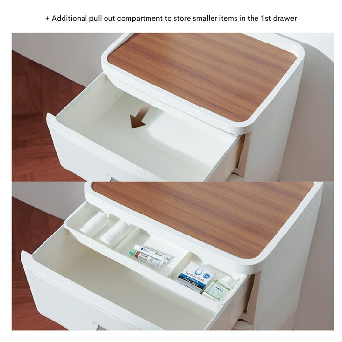 Bedside Table Organizer Drawer Slim