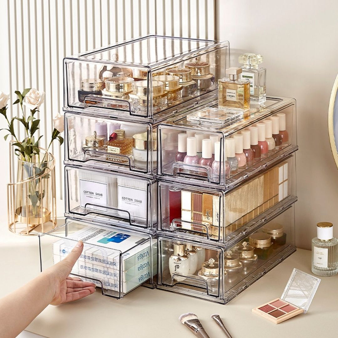 Multi-purpose Clear Storage Drawer Box (2 Sizes) — The Home Shoppe