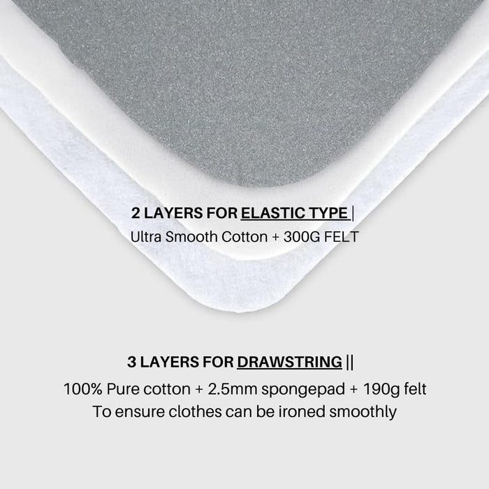 Elastic Ironing Board Cover Thick Padding 140 x 55cm