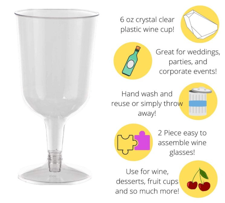 Basics: Disposable Wine Glass - 10pcs