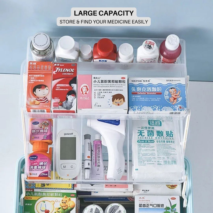 First Aid Medicine Box Multipurpose 3 Tier