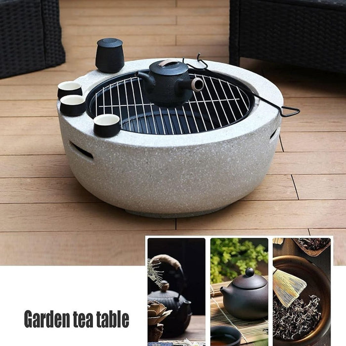 CONVO Outdoor Charcoal BBQ Grill Fire pit with legs 60cm Large