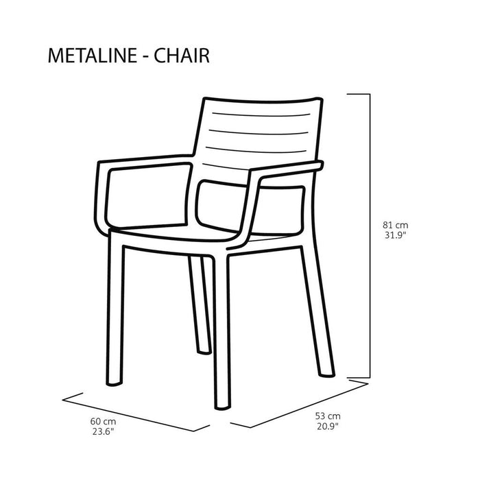 Keter Metaline Chair White