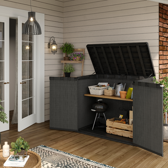 Store It Out Darwin Garden Shed Evo Graphite