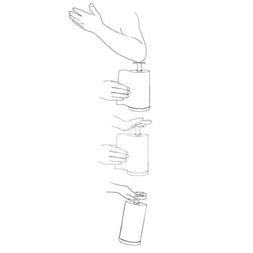 Push & Stop Kitchen Roll Holder