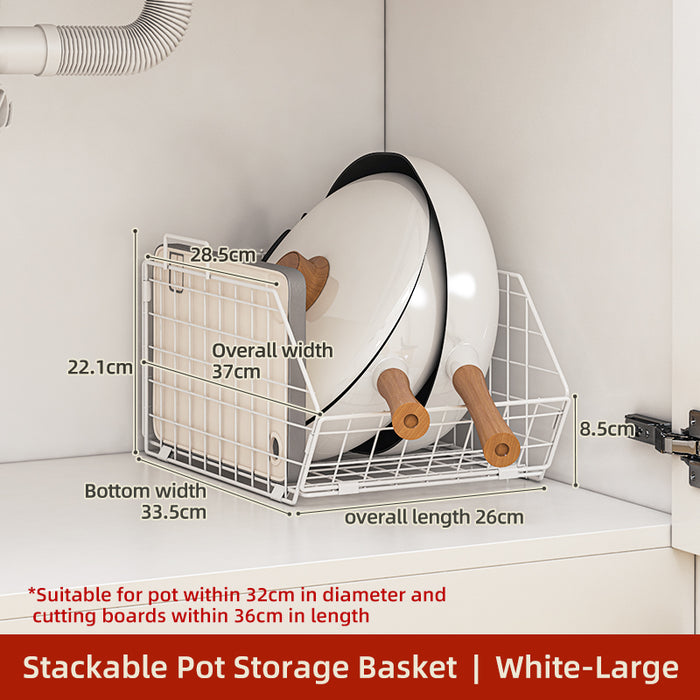 Stackable Pans Storage Wire Basket