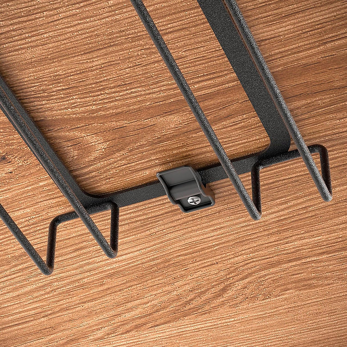 My Glass Undershelf Glass Holder Rack Black