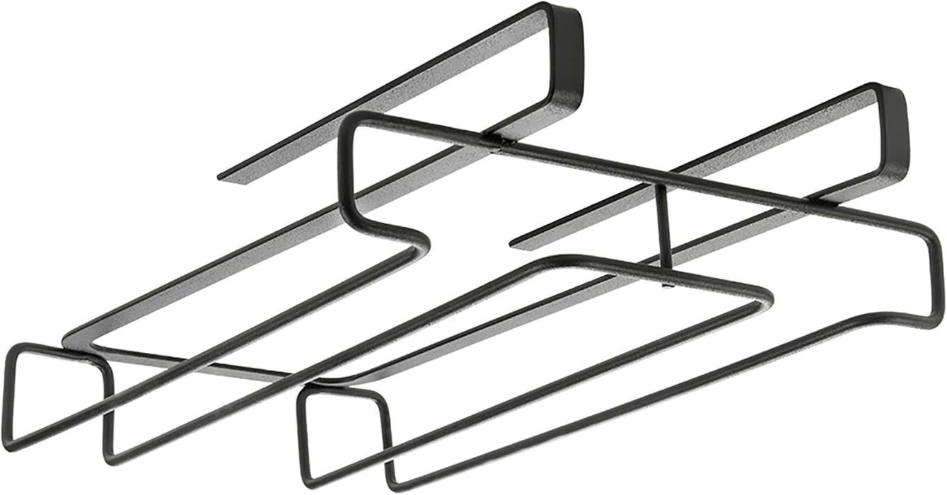 My Glass Undershelf Glass Holder Rack Black