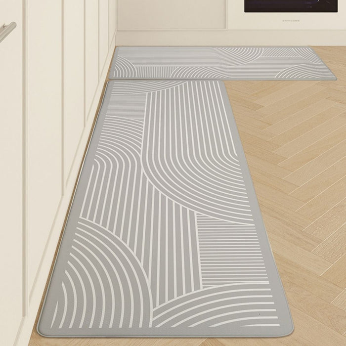 Thick Cushioning Kitchen Mat Light Grey