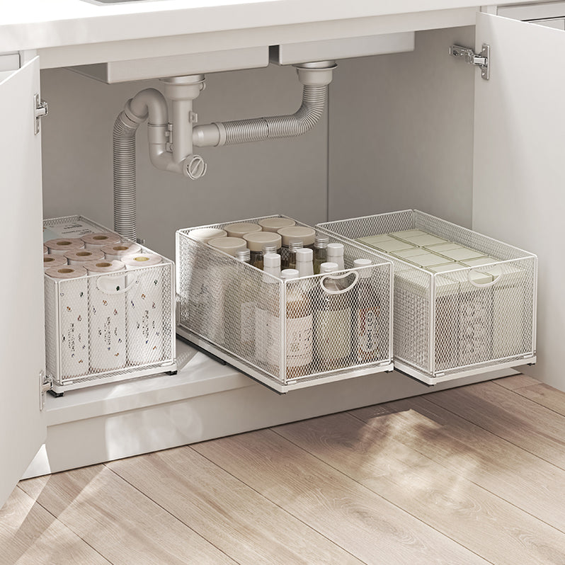 Sweeping Under Racks Pull Out Drawer Basket Under Sink Storage Rack Multiple Sizes — The ...