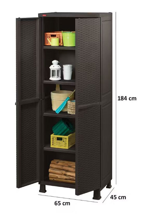 Keter Rattan Utility Cabinet with Legs