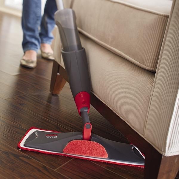 Rubbermaid Reveal Microfibre Spray Mop + 3 Yellow Cloth