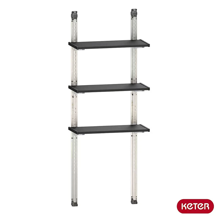 Shelving Kit 70 Black for Keter Garden Shed (Add-On)