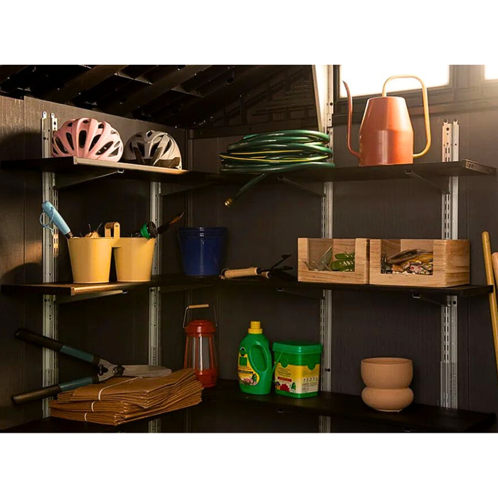 Shelving Kit 70 Black for Keter Garden Shed (Add-On)