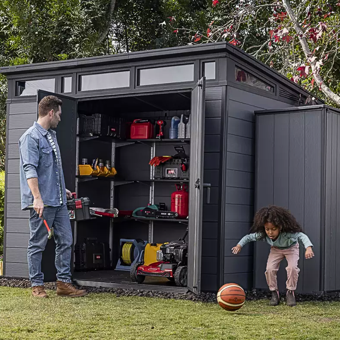 Shelving Kit 70 Black for Keter Garden Shed (Add-On)
