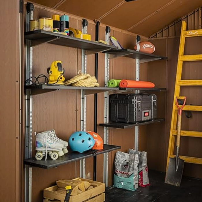 Shelving Kit 70 Black for Keter Garden Shed (Add-On)