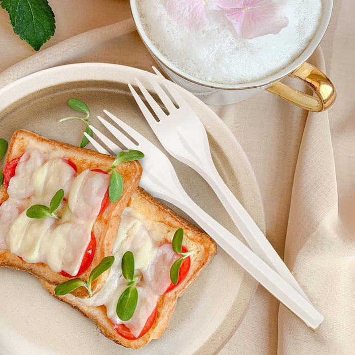 ECO Corn Starch: Fork 170mm Biodegradable - 20pcs