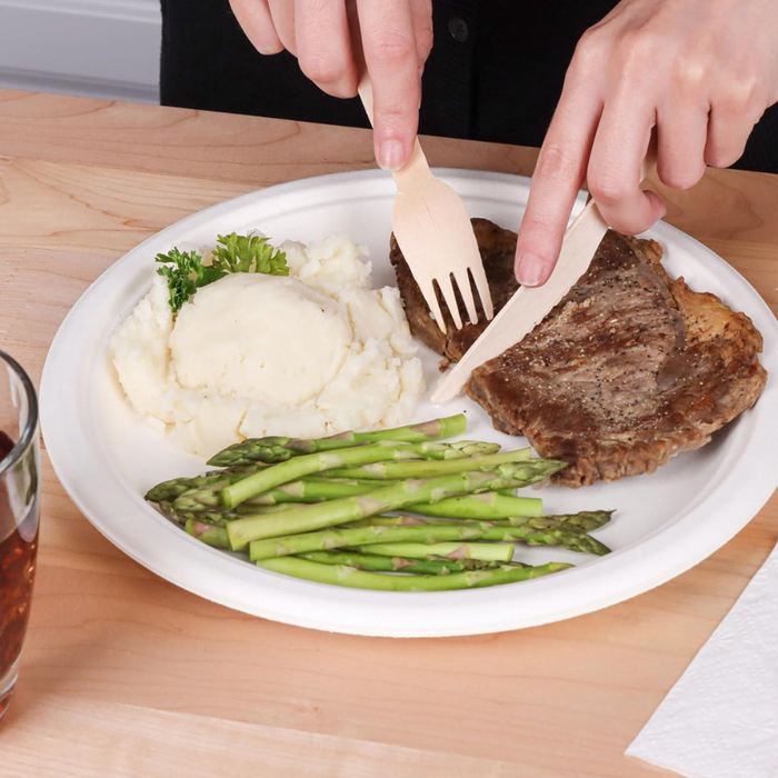 ECO Sugarcane: BUNDLE PACK for 10 PAX - Disposable Sugarcane 100% Biodegradable