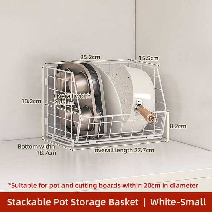 Stackable Pans Storage Wire Basket