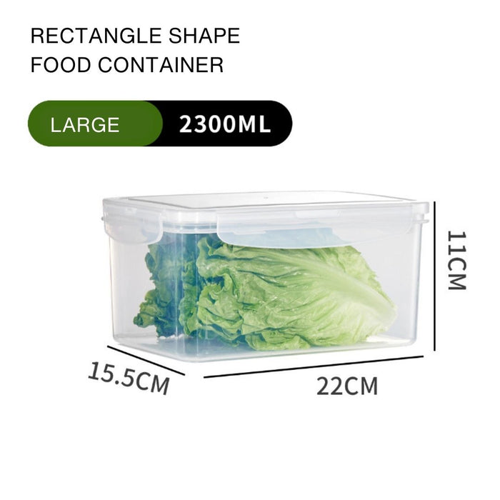 TerraFresh Lock It Rectangle Plastic Food Container