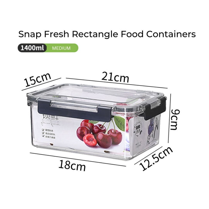 TerraFresh Snap Fresh Rectangle Food Container