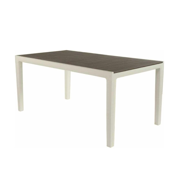 Keter Harmony Outdoor Dining Table + Tisara Chairs (White)