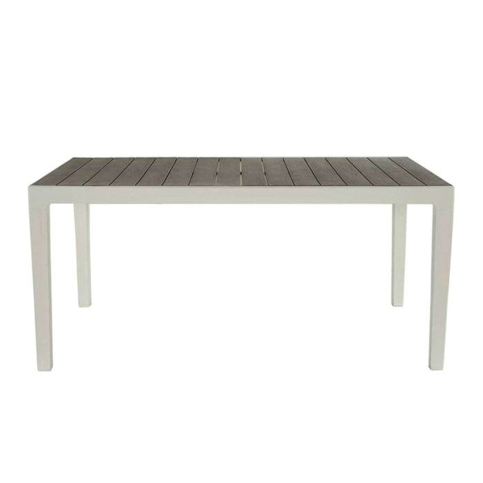 Keter Harmony Outdoor Dining Table Set White Cappuccino