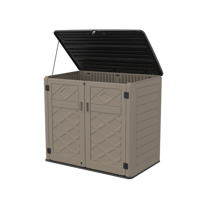 MIA Outdoor Utility Garden Shed Brown + 2 Shelves